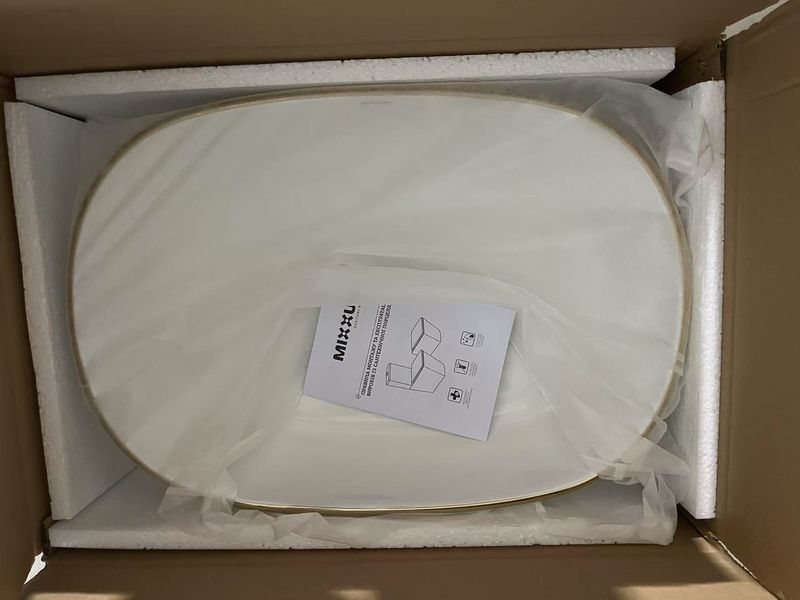 Раковина накладная Mixxus Premium ELLIPSE-0105 EDGE GOLD 600х400х150mm (MP6564) MP6564 фото