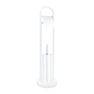 Ерш напольный с бумагодержателем Zerix KIT ME04 White (ZX4643) ZX4643 фото