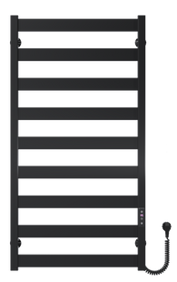 Рушникосушарка електрична Harmony П9 500х1000 Deffi фарбована сталь (Чорний, JD04, Праве підключення) 29217 фото