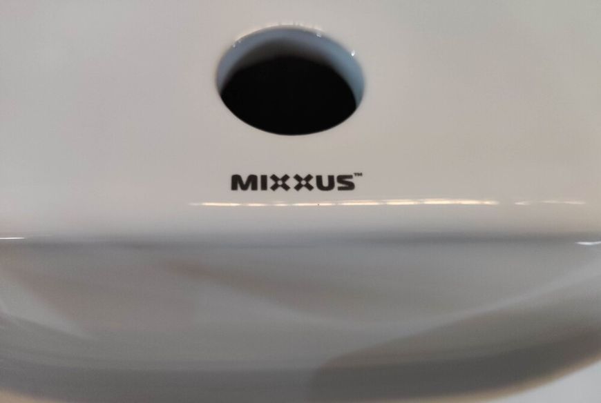 Раковина подвесная Mixxus Premium QUADRO-1201-R 430х265х135mm с отверстием под смеситель и переливо MP6504 фото