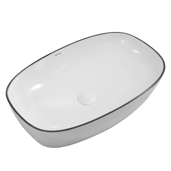 Раковина накладная Mixxus Premium DIVERSE-0111 EDGE BLACK 600х380х140mm (MP6562) MP6562 фото