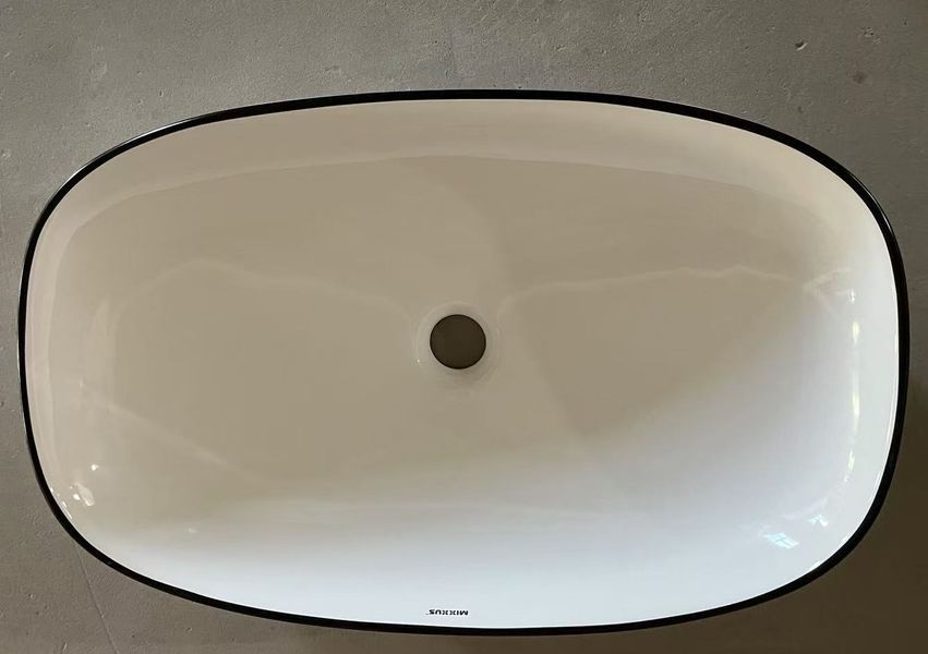Раковина накладная Mixxus Premium DIVERSE-0111 EDGE BLACK 600х380х140mm (MP6562) MP6562 фото