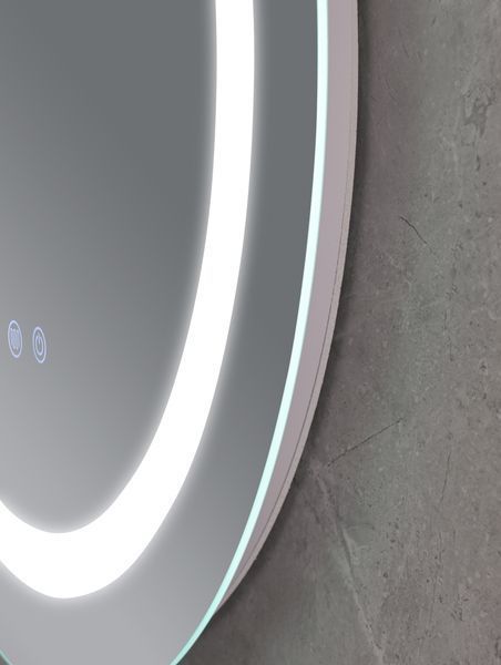 Дзеркало Mixxus Plain MC02-60 (годинник, LED-підсвічування, антизапотівання) (MI6012) MI6012 фото