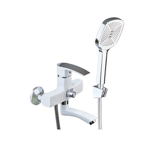 Змішувач для ванної кімнати Mixxus Magnum 009 (Euro) White-Chrome (MI6203) MI6203 фото