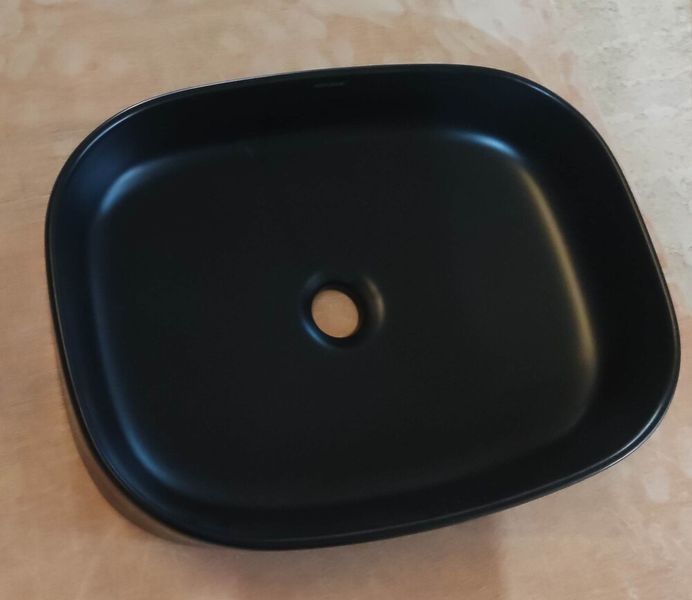 Раковина накладна Mixxus Premium BEVEL-0103 BLACK 510х370х120mm (MP6520) MP6520 фото