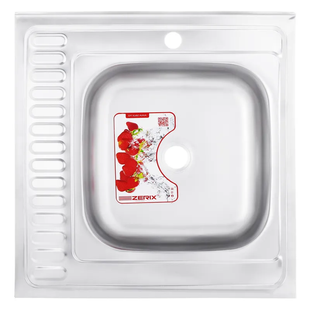 Мойка кухонная Zerix Z6060R-04-160E (Satin) (ZM0609) ZM0609 фото