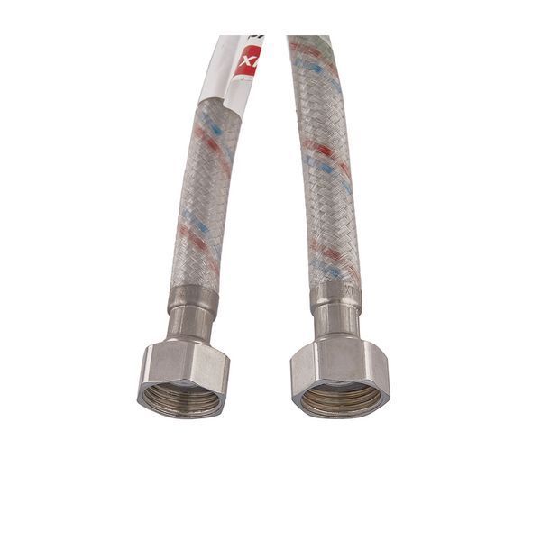 Гибкий шланг для подключения воды гайка 1/2'' - гайка 1/2'' (180 см) (силик. оболочка) Zerix (ZX301 ZX3015 фото