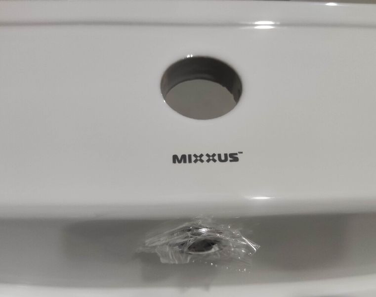 Раковина меблева Mixxus Premium CUBIC-1502 710х460х170mm з отвором під змішувач та переливом ( MP6496 фото