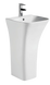 Раковина моноблок Mixxus BEVEL-1101 с отверстием под смеситель и переливом 450х435х835mm (MI6697) MI6697 фото 1