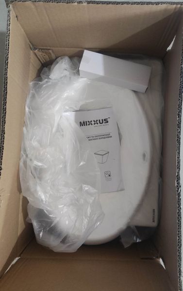 Раковина підвісна Mixxus Premium DIVERSE-1201-R 400х215х140mm з отвором під змішувач та перелив MP6506 фото